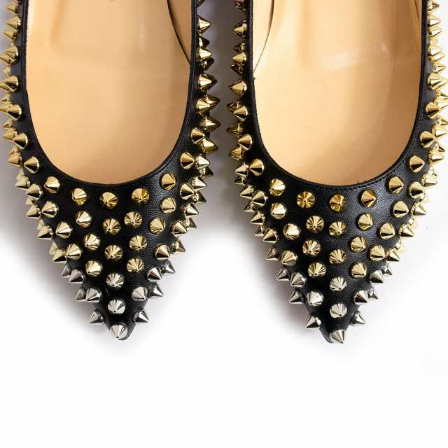 未使用 展示品）クリスチャンルブタン Christian Louboutin レザー FOLLIES SPIKES FLAT スパイク フラット  スタッズ パンプス 35 22.の通販はau PAY マーケット - ブランドシティ | au PAY マーケット－通販サイト