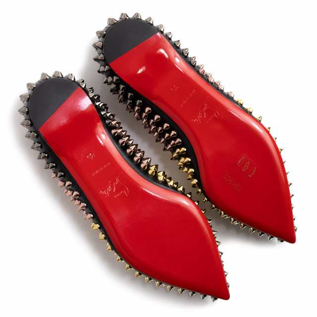 未使用 展示品）クリスチャンルブタン Christian Louboutin レザー FOLLIES SPIKES FLAT スパイク フラット  スタッズ パンプス 35 22.の通販はau PAY マーケット - ブランドシティ | au PAY マーケット－通販サイト