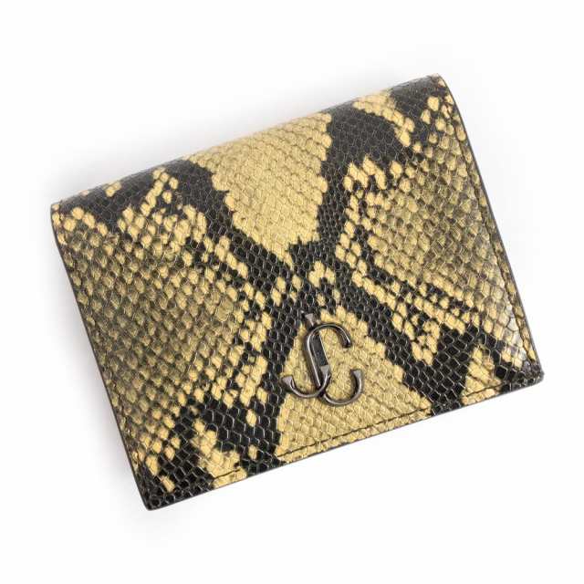 帯電防止処理加工 【JIMMY CHOO】パイソン コンパクトウォレット 通販