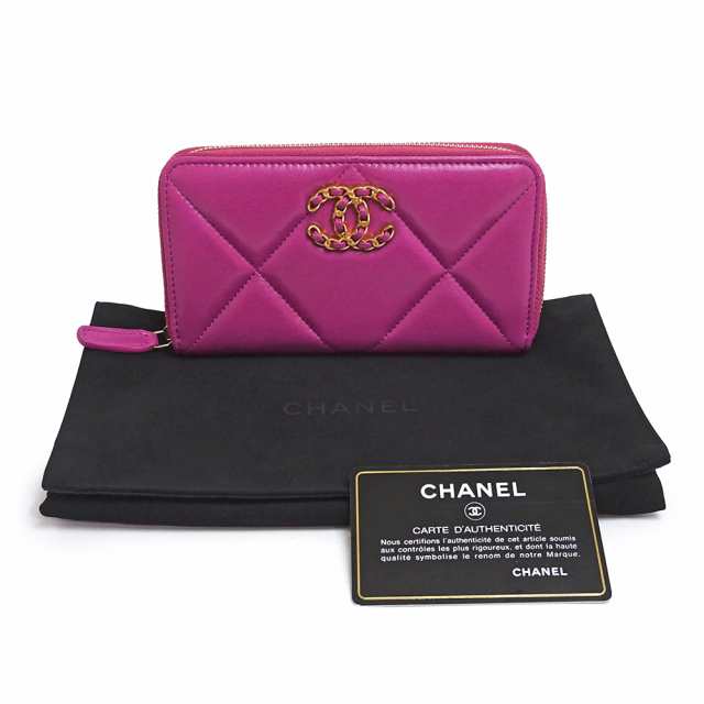 CHANEL シャネル CHANEL19 ディズヌフ ロングジップウォレット