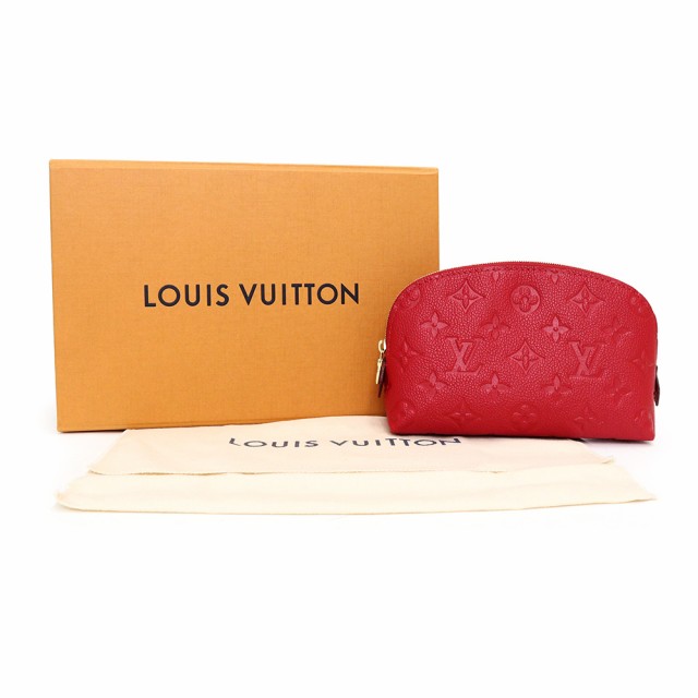 （新品・未使用品）ルイ ヴィトン LOUIS VUITTON ポシェット コスメティック ポーチ モノグラムアンプラント レザー スカーレット  M6941｜au PAY マーケット