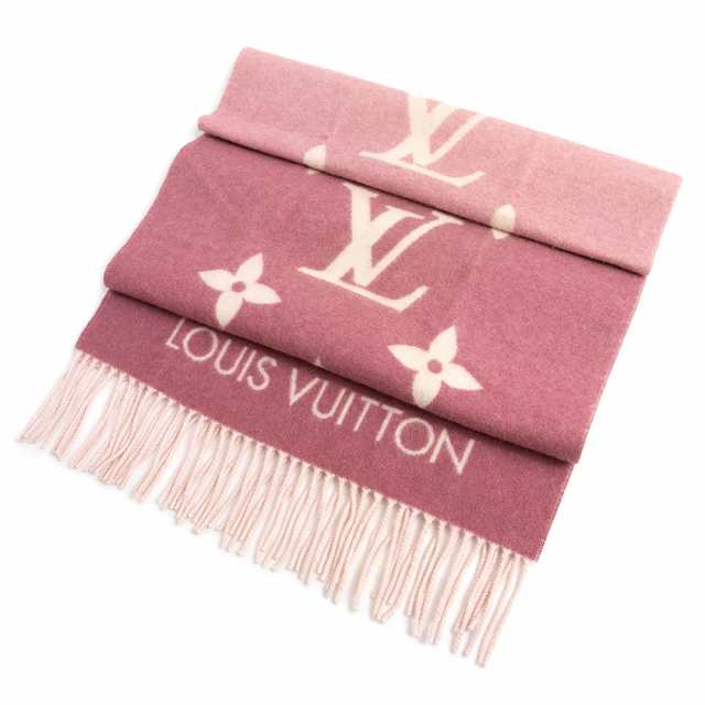 (美品)ルイ ヴィトン LOUIS VUITTON エシャルプ レイキャビック グラディエント カシミヤ 100% マフラー ストール ローズクレール ピ|au PAY マーケット