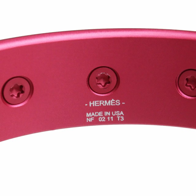 （新品・未使用品）エルメス HERMES メドール ブレスレット バングル #T3 アルミニウム サンセット ローズクチュール ピンク 箱付｜au  PAY マーケット
