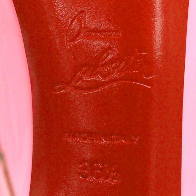 （新品・未使用品）クリスチャンルブタン Christian Louboutin New Very Prive 120 オープントゥパンプス ハイヒール 36.5 23.5 cｍ パテントレザー エナメル ピンク 1150600_8