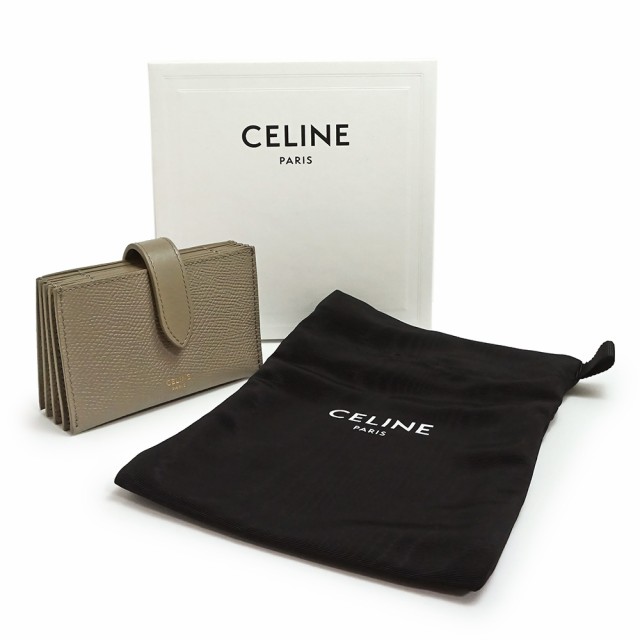 新品・未使用品）セリーヌ CELINE アコーディオン カードホルダー カードケース 名刺入れ 定期入れ パスケース カーフスキン レザー  ペの通販はau PAY マーケット - ブランドシティ | au PAY マーケット－通販サイト