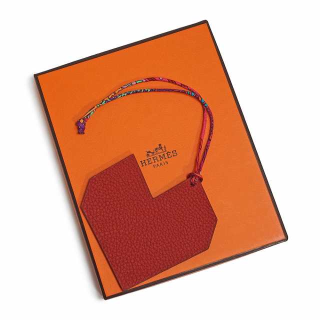 （新品・未使用品）エルメス HERMES プティ アッシュ ハート チャーム トゴ ヴォーエプソン レザー シルク トープ ルージュ レッド 赤  箱｜au PAY マーケット