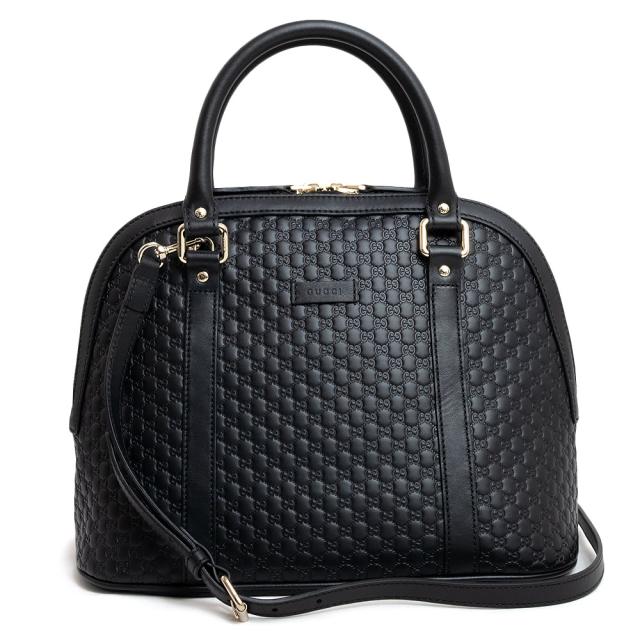 （新品・未使用品）グッチ GUCCI 2WAY ショルダーバッグ ハンドバッグ 斜め掛け マイクログッチシマレザー ブラック 黒 449663｜au  PAY マーケット