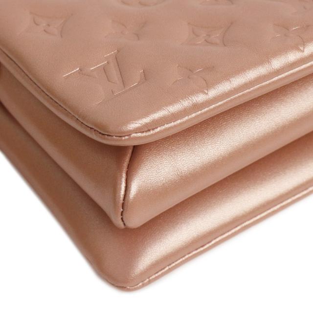 ルイ ヴィトン クッサン BB 2WAY チェーンショルダーバッグ 斜め掛け ラムレザー ピンク ローズゴールド M21148 LOUIS VUITTON（未使用　展示品） 未使用 展示品）ルイ ヴィトン LOUIS VUITTON クッサン BB 2WAY