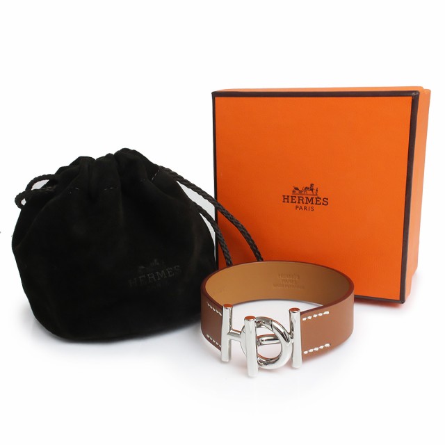 新品・未使用品）エルメス HERMES ユリス レザー ブレスレット #T5