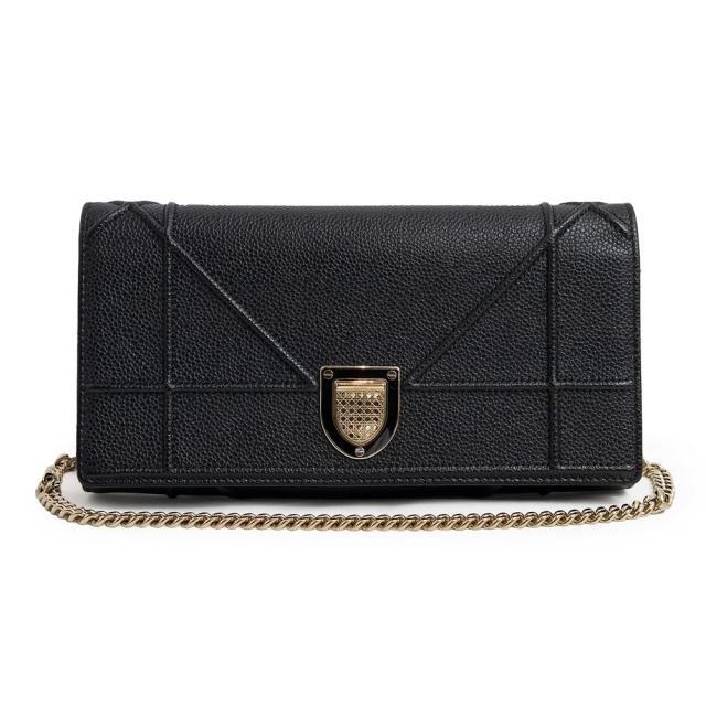 DIOR ディオラマ チェーン ウォレット ショルダーバッグ ピンク 財布
