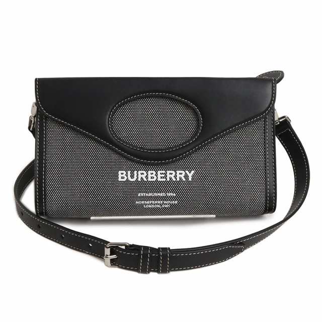 BURBERRY バーバリー 2way ハンドバッグ ショルダーバッグ ブラック-