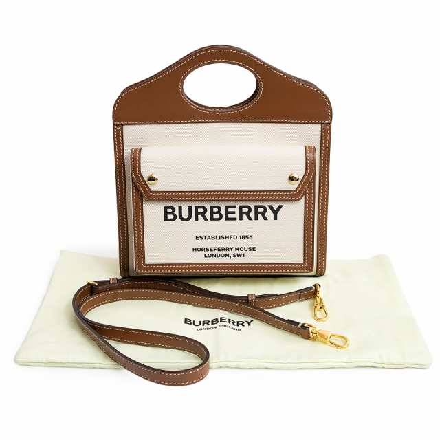 未使用 展示品）バーバリー BURBERRY ミニ ツートン キャンバス