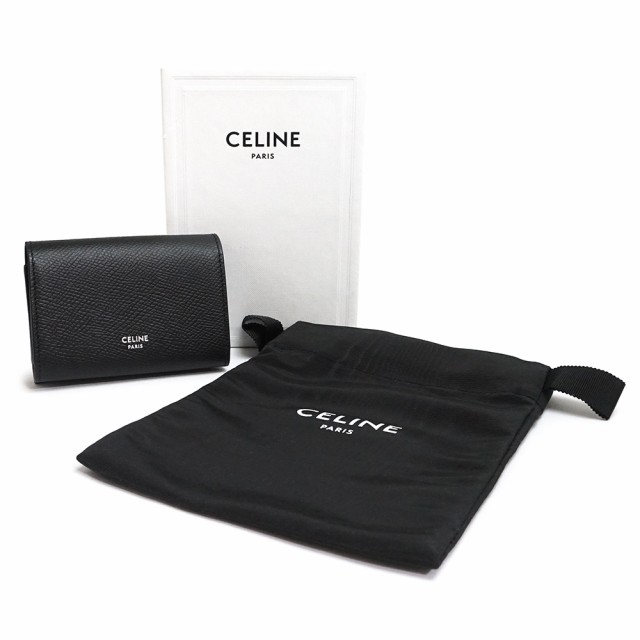 （新品・未使用品）セリーヌ CELINE ビジネス カードホルダー カードケース パスケース 名刺入れ 定期入れ グレインカーフレザー ブラッ｜au  PAY マーケット