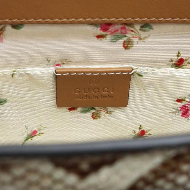 （新品・未使用品）グッチ GUCCI オフィディア GGスモール チェーン ショルダーバッグ 斜め掛け ラフィア ストロー パイソン エキゾチックレザー ベージュ 503877_8