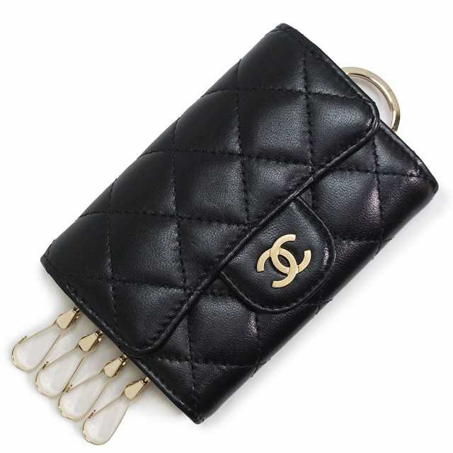 在庫有り お買い得 CHANEL シャネル マトラッセ 4連 キーケース レザー