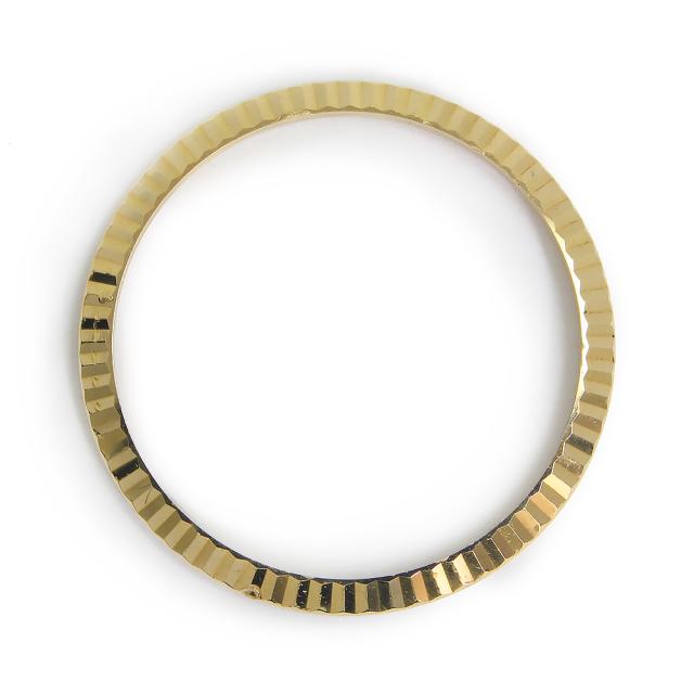 （中古）ロレックス ROLEX フルーテッド ベゼル 純正 交換用 金無垢 K18YG 750 イエローゴールドの通販は