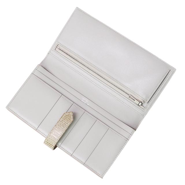 HERMES エルメス ベアン リザード エキゾチック グリーン N21