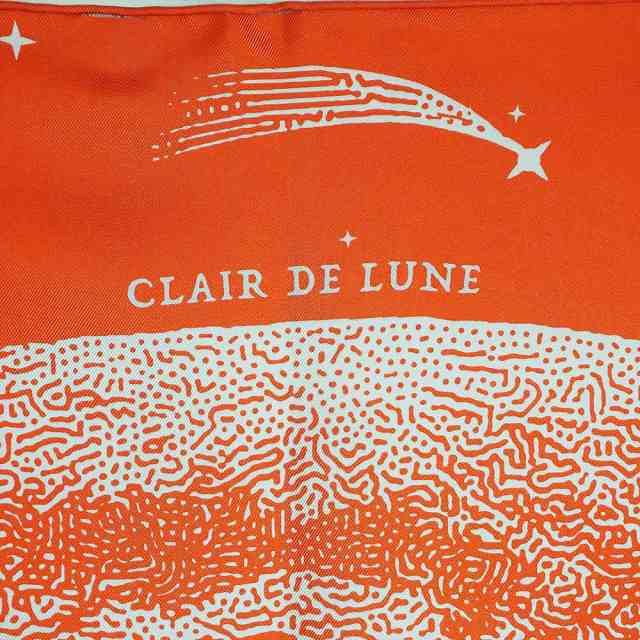 新品未使用 エルメス ダブルフェイスカレ90 スカーフClair de Lune-