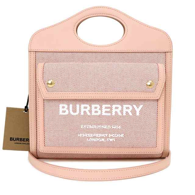 （新品・未使用品）バーバリー BURBERRY ミニ ポケットバッグ ハンドバッグ 2way ショルダー ハンドバッグ 斜め掛け ツートン  コットンキ｜au PAY マーケット
