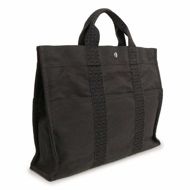 HERMES◇トートバッグ キャンバス GRY - バッグ