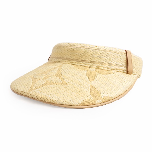 （新品・未使用品）ルイ ヴィトン LOUIS VUITTON バイザー ビーチビュー モノグラム サンバイザー レーヨン コットン ベージュ M78417の通販は