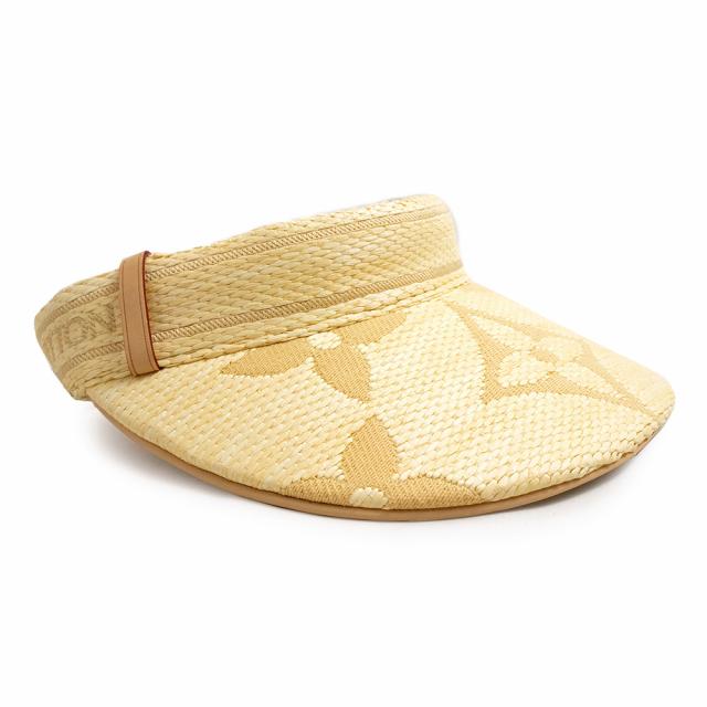 （新品・未使用品）ルイ ヴィトン LOUIS VUITTON バイザー ビーチビュー モノグラム サンバイザー レーヨン コットン ベージュ M78417_2