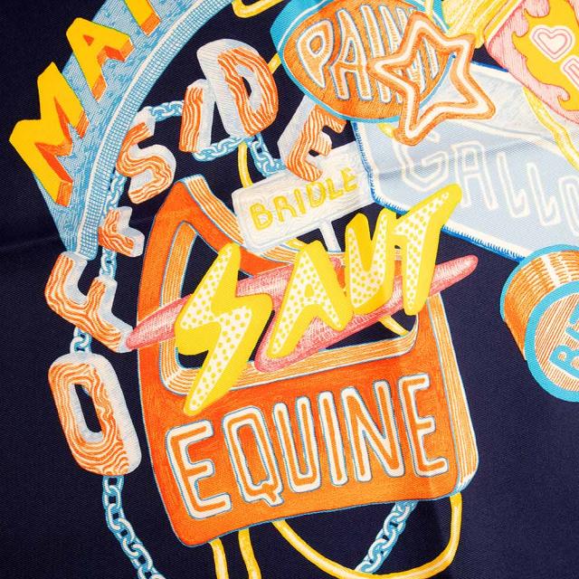 エルメス シュヴァロスコープ ネオン スカーフ （国内即発 エルメス