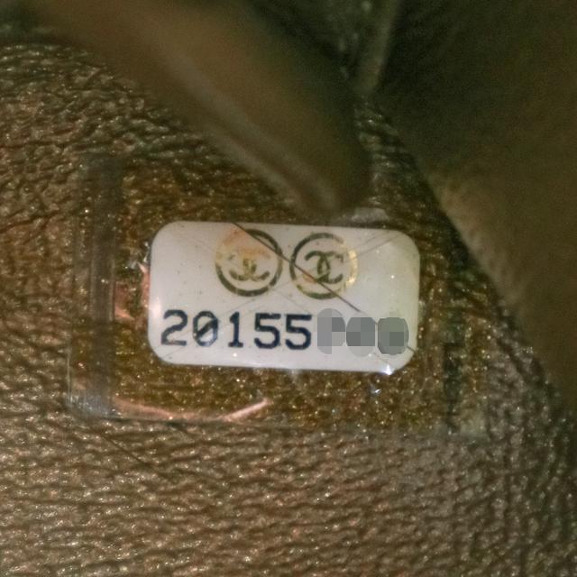（美品）シャネル CHANEL マトラッセ チェーン ココマーク トート ハンドバッグ キャビアスキン レザー ブロンズ メタリック 茶 A90451_9