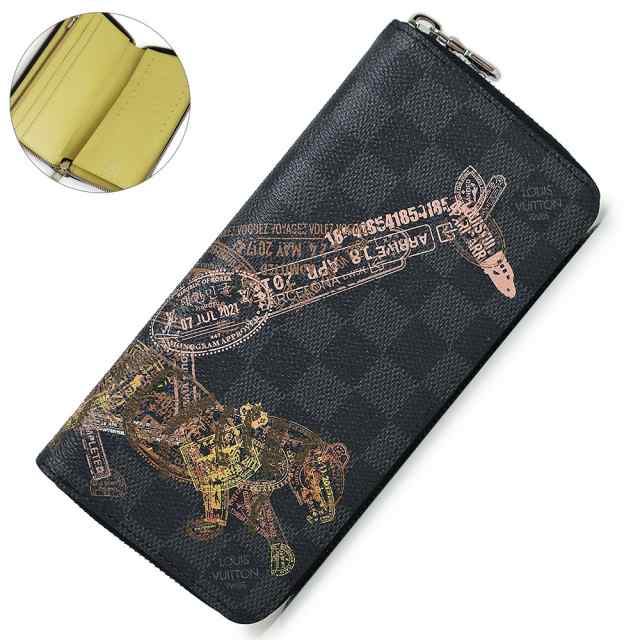 （新品・未使用品）ルイ ヴィトン LOUIS VUITTON ジッピーウォレット ヴェルティカル キリン 長財布 ダミエグラフィット スタンプ  ブラッ｜au PAY マーケット