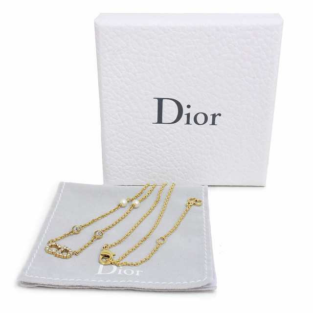 ディオール CLAIR D LUNE ネックレス N1033CDLCY D301 GP レジンパール クリスタル レディース Dior  【アパレル・小物】