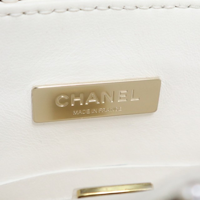 未使用 展示品）シャネル CHANEL イヴニング バッグ パール チェーン