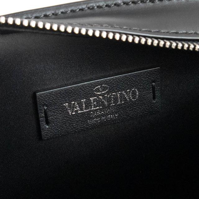 （新品・未使用品）ヴァレンティノ ガラヴァーニ Valentino Garavani VLTN エミリオ ヴィラルバ コラボ 限定品 ボディバッグ ウエストバッグ ベルトバッグ リップ柄 カーフスキン レザー ブラック マルチカラー 黒 UY2B0719DAP_8
