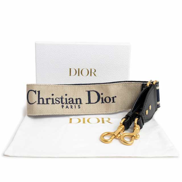 （新品・未使用品）クリスチャンディオール Christian Dior PARIS エンブロイダリー ショルダーストラップ キャンバス カーフスキン  レザ｜au PAY マーケット