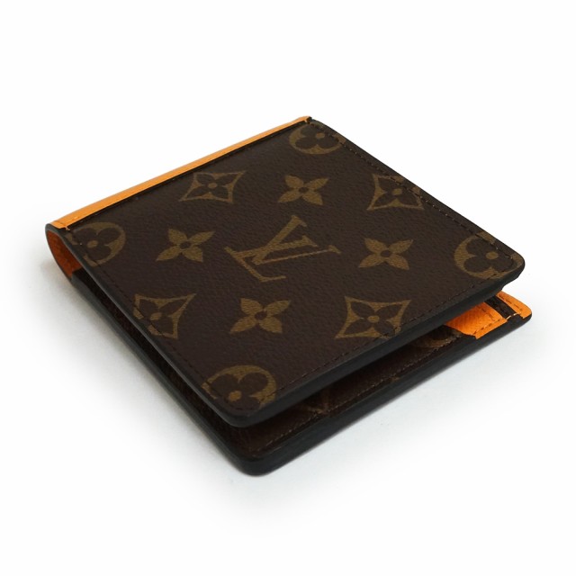 （新品・未使用品）ルイ ヴィトン LOUIS VUITTON ポルトフォイユ ミュルティプル 二つ折り財布 札入れ モノグラムマカサー  サフランオレ｜au PAY マーケット