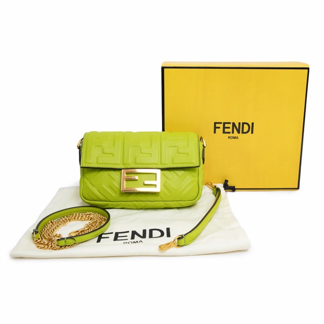 新品・未使用品）フェンディ FENDI ミニ バゲット スモール FF ...