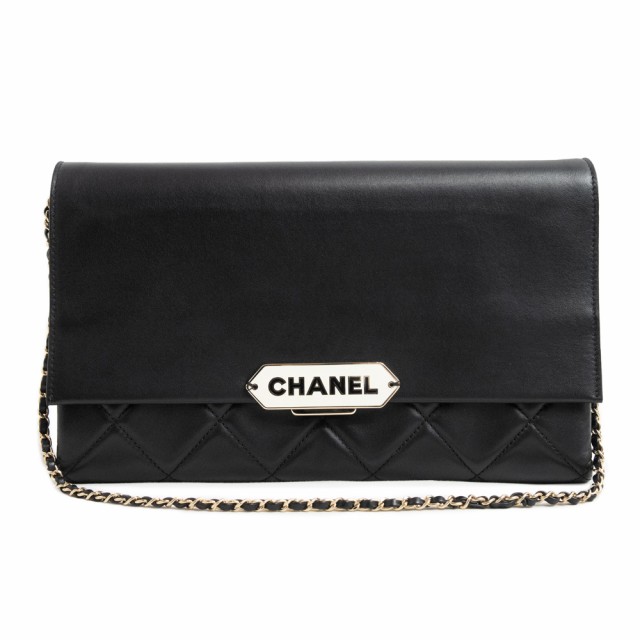 中古）シャネル CHANEL ロゴプレート マトラッセ 2way チェーン