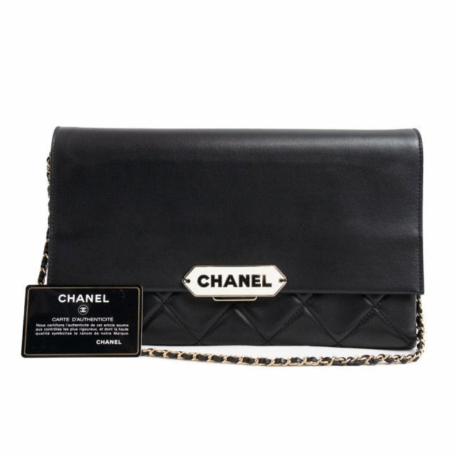 中古）シャネル CHANEL ロゴプレート マトラッセ 2way チェーン