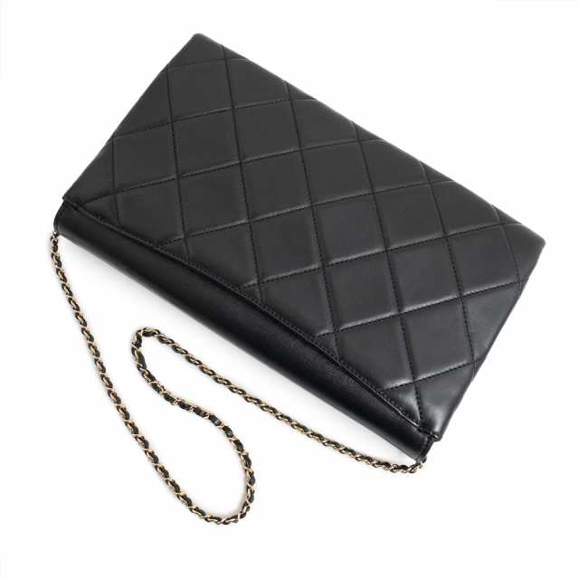 中古）シャネル CHANEL ロゴプレート マトラッセ 2way チェーン