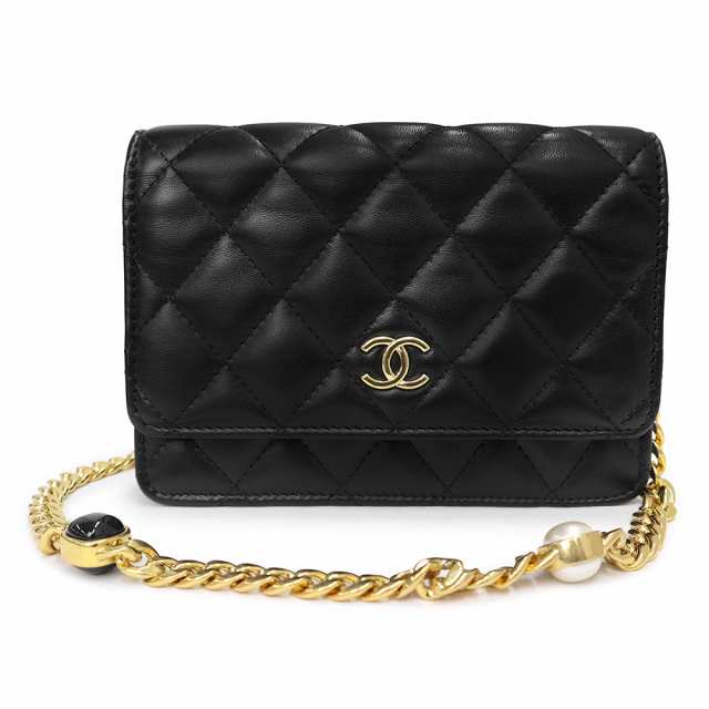 （未使用　展示品）シャネル CHANEL マトラッセ クラッチ チェーンウォレット 財布 ショルダー 斜め掛け ラムスキン レザー パール ココ｜au  PAY マーケット