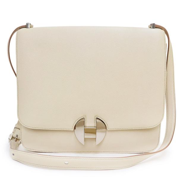 （新品・未使用品）エルメス HERMES サック エルメス 2002 ショルダーバッグ 斜め掛け エバーカラー Craie クレ オフホワイト 白 シルバー金具 C刻印
