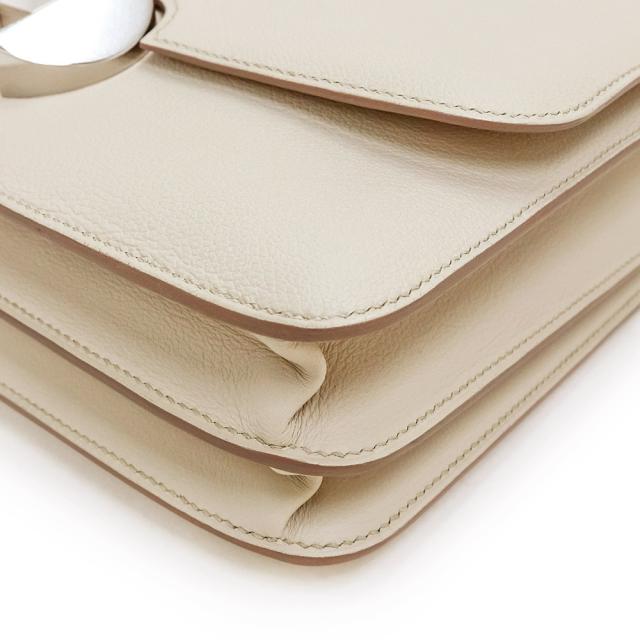（新品・未使用品）エルメス HERMES サック エルメス 2002 ショルダーバッグ 斜め掛け エバーカラー Craie クレ オフホワイト 白 シルバー金具 C刻印_9