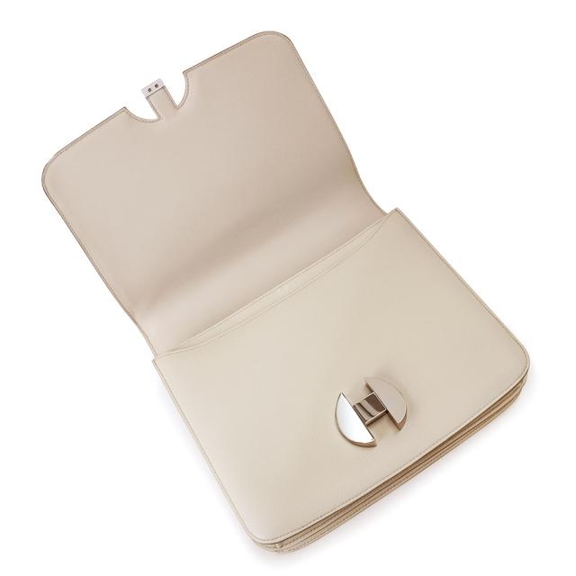 （新品・未使用品）エルメス HERMES サック エルメス 2002 ショルダーバッグ 斜め掛け エバーカラー Craie クレ オフホワイト 白 シルバー金具 C刻印_10