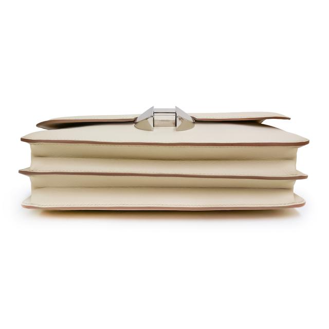 （新品・未使用品）エルメス HERMES サック エルメス 2002 ショルダーバッグ 斜め掛け エバーカラー Craie クレ オフホワイト 白 シルバー金具 C刻印_6
