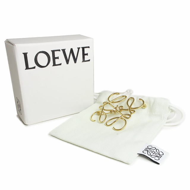 新品・未使用品）ロエベ LOEWE アナグラム ブローチ メタル ゴールド