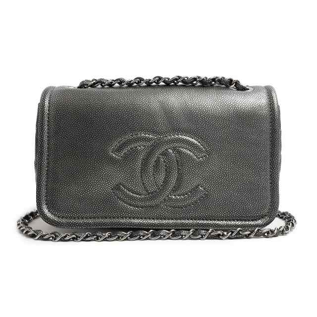 中古）シャネル CHANEL ココマーク Wチェーン ショルダーバッグ 斜め