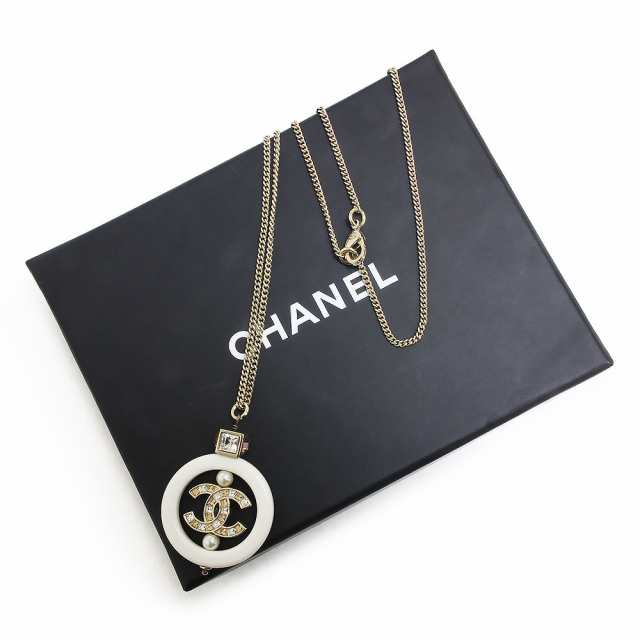 新品・未使用品）シャネル CHANEL スクエア ラインストーン パール