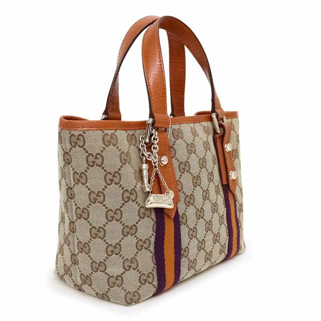 中古）グッチ GUCCI シェリーライン ハンドバッグ GGキャンバス レザー