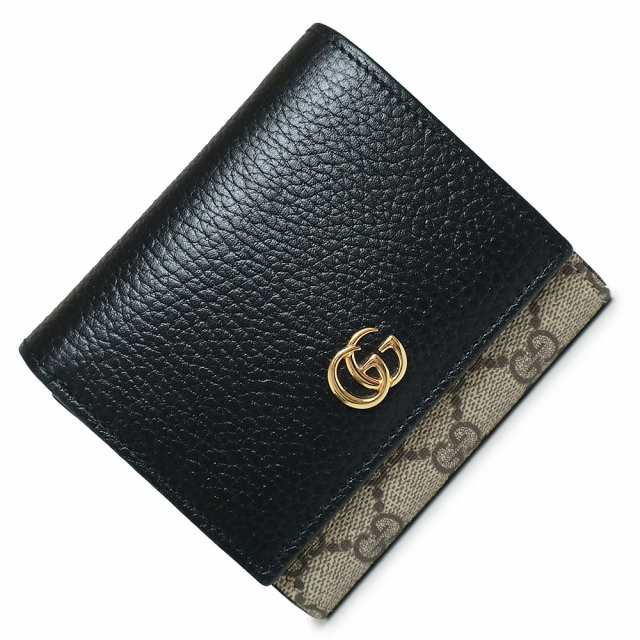 本店 美品【GUCCI 】グッチ GGマーモント ミディアムウォレット