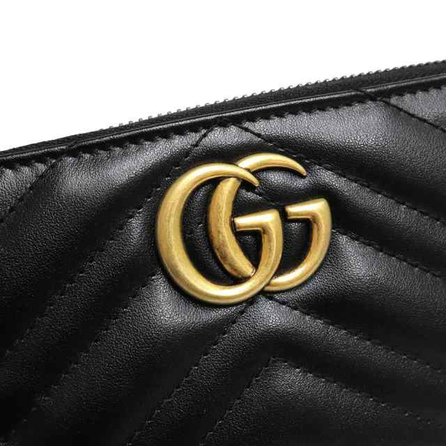 新品・未使用品）グッチ GUCCI GGマーモント シェブロン ジップ