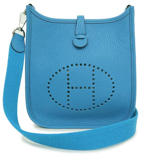 （新品・未使用品）エルメス HERMES エヴリン エブリン TPM アマゾン 16 ショルダーバッグ 斜め掛け トリヨンクレマンス レザー ブルーザンジバル Bleu zxanzibar ブルー 青 シルバー金具 Z刻印 箱付